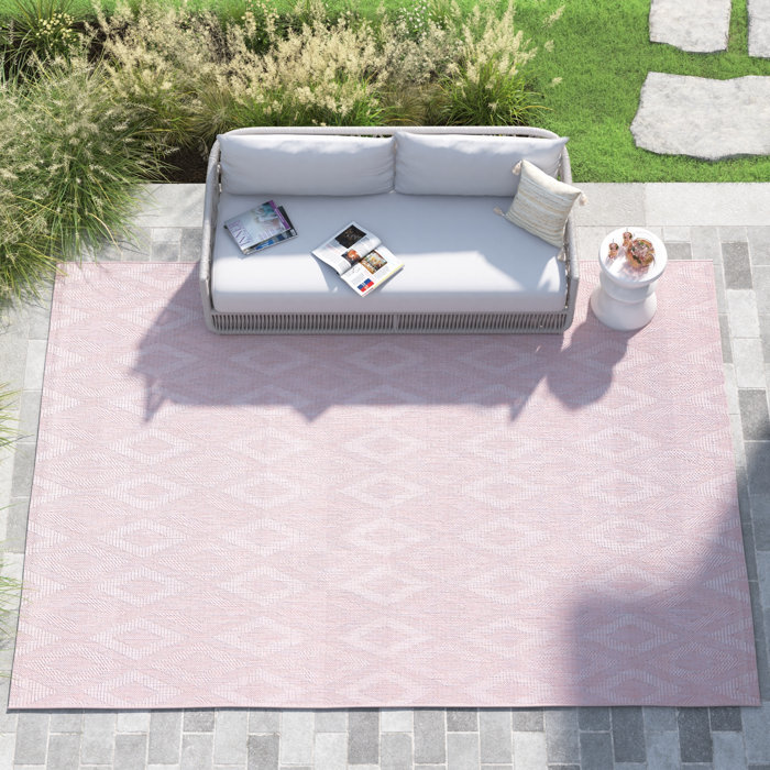 Sand & Stable Tamber Pink Indoor/Outdoor Rug Wayfair